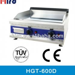 Gas griddle with mirror surface CE approved