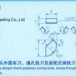 GB Brazed Carbide Tips for making turning and milling tools