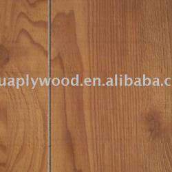 Grooved paper overlay plywood