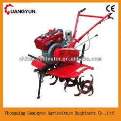 GY90-SC 176F 4.5KW Mini Water Cooling Diesel Tiller Hand Cultivator 3-Point Rotary Tiller