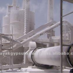Gypsum rotary calciner 50 MT Per day for India