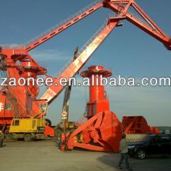 Heavy duty portal crane with grab/hook for seaport 40T