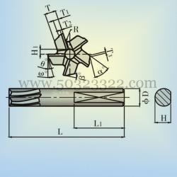 Helical reamer with 5-flute