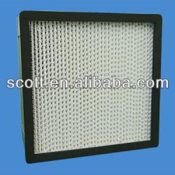HEPA box type air filter for HAVC system