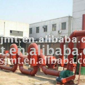 High capacity hot airflow sawdust drying machine