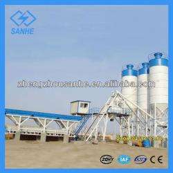 high efficency HZS50 concrete batching plant indonesia
