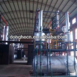 HIgh efficiency 6 tons per day pyrolysis tyre oil distillation machine