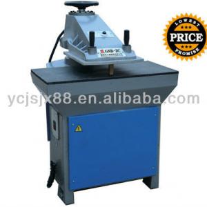 high efficiency hydraulic rocker leather cutting machine