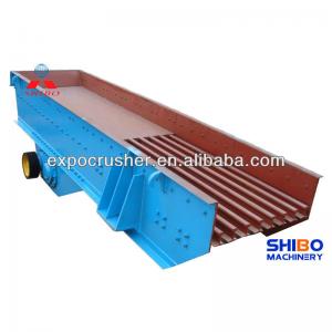 High efficiency vibrating feeder for various ore
