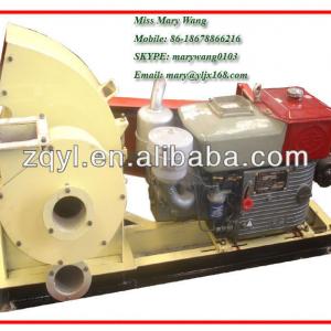 High output small diesel wood crusher (100-200kg/h)