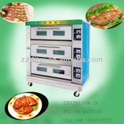 high quality 3 layer 6 pan electric baking deck oven