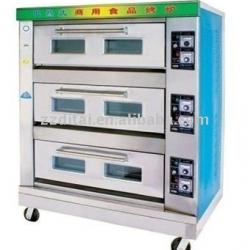 high quality 3 layer 6 pan electric baking deck oven