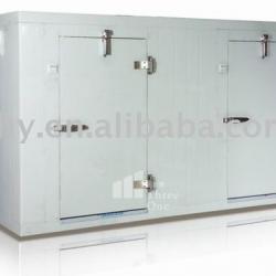 High quality double temperature polyurethane cold room with twin doors