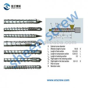 High quality Nitrided single screw barrel for haitian injection machine