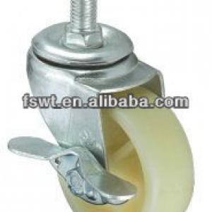 High Quality Nylon Screw Caster Wheel With Brake