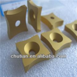 high quanlity manufactory gold coating carbide spub blades tips