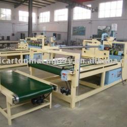high speed automatic corrugated paper box folding and gluing machine