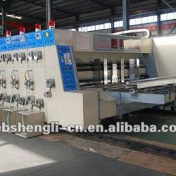 high speed flexo ink printing die cutting slotting machine