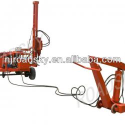 Highway Guardrail Pile Driving Machine