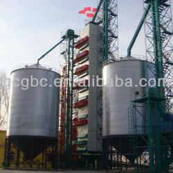 hopper and flat bottem galvanized corrugated silo