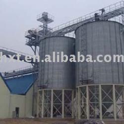 Hopper bottom grain steel silo used in flour mill