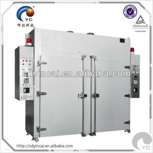 Hot air circulation drying cabinet for screen printing product two firing space