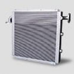Hot air compressor oil cooler