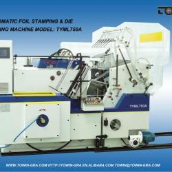 Hot foil stamping and die cutting machine