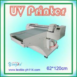 Hot sale A1 Digital UV Flatbed Printer YH-6012 with single DX5 printhead and UV LED lamp