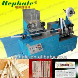 Hot selling hotel Double-color Printing paper sleeve chopsticks packing machine