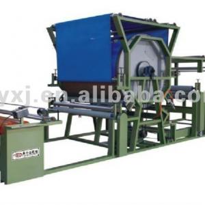 Hotizontal single cementing groove mesh belt laminating machine