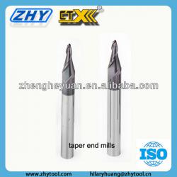 HRC55 Taper Flat And Ball Nose Carbide End Mill