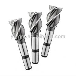 HSS morse Taper Shank end mill 3/4Flute end mills for steels