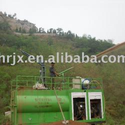 hydroseeding machine for grass seed spray