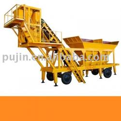 HZS-25 Mobile Concrete Mixing Machine for road mantainance mini concrete mixer