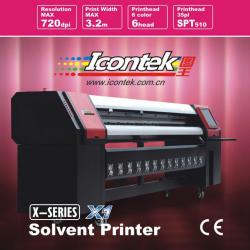 ICONTEK Brand digital printer outdoor advertising large format solvent inkjet digital printer printing machine