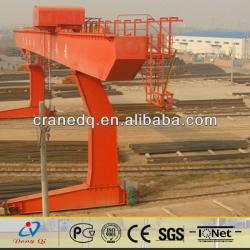 Industrial 10ton double trolley electric gantry crane lift L model