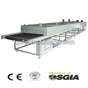 Infrared conveyor belt dryer for solidifying heat-set and special type of printing ink