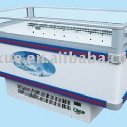 island refrigerator freezer for supermarket