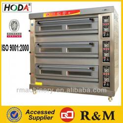 ISO9001 Assured Commercial Bakery Use 3 Layer Gas Biscuit Baking Oven