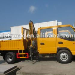 JMC 4*2 Truck with crane,Folding crane arm