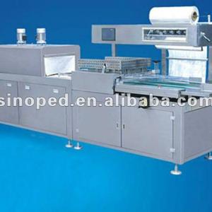 JRBD Transparent film packing machine and cartoning machine connection