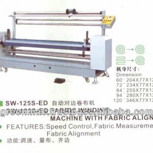 Knitted and Woven Fabric Winding Roller Machine with Fabric Alignment