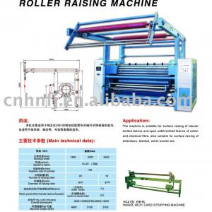 Knitting fabric raising machine