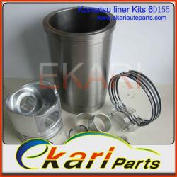 Komatsu Engine Cylinder Liners Kits 6D155 6D125 6D120 S6D105 S6D110 6D105 6D125 4D95 S6D95