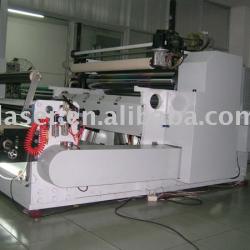 Label embossing machine, wide web emboss machine