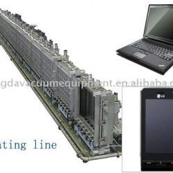 Large anti-reflective and conductive inline magnetron sputtering coating line