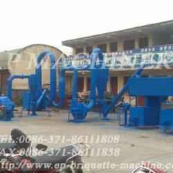 Large capacity biomass straw briquette production line for fuel