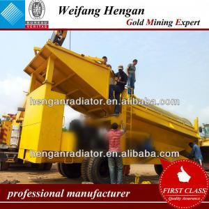 Large capacity mobile gold processing machine