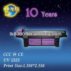 Large Format Lk1325 Inkjet LED UV Flatbed Printer